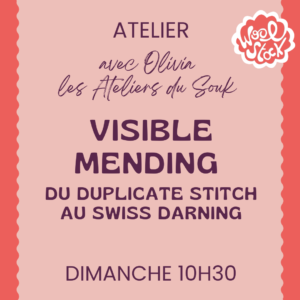 Visible mending ; du duplicate stitch au swiss darning