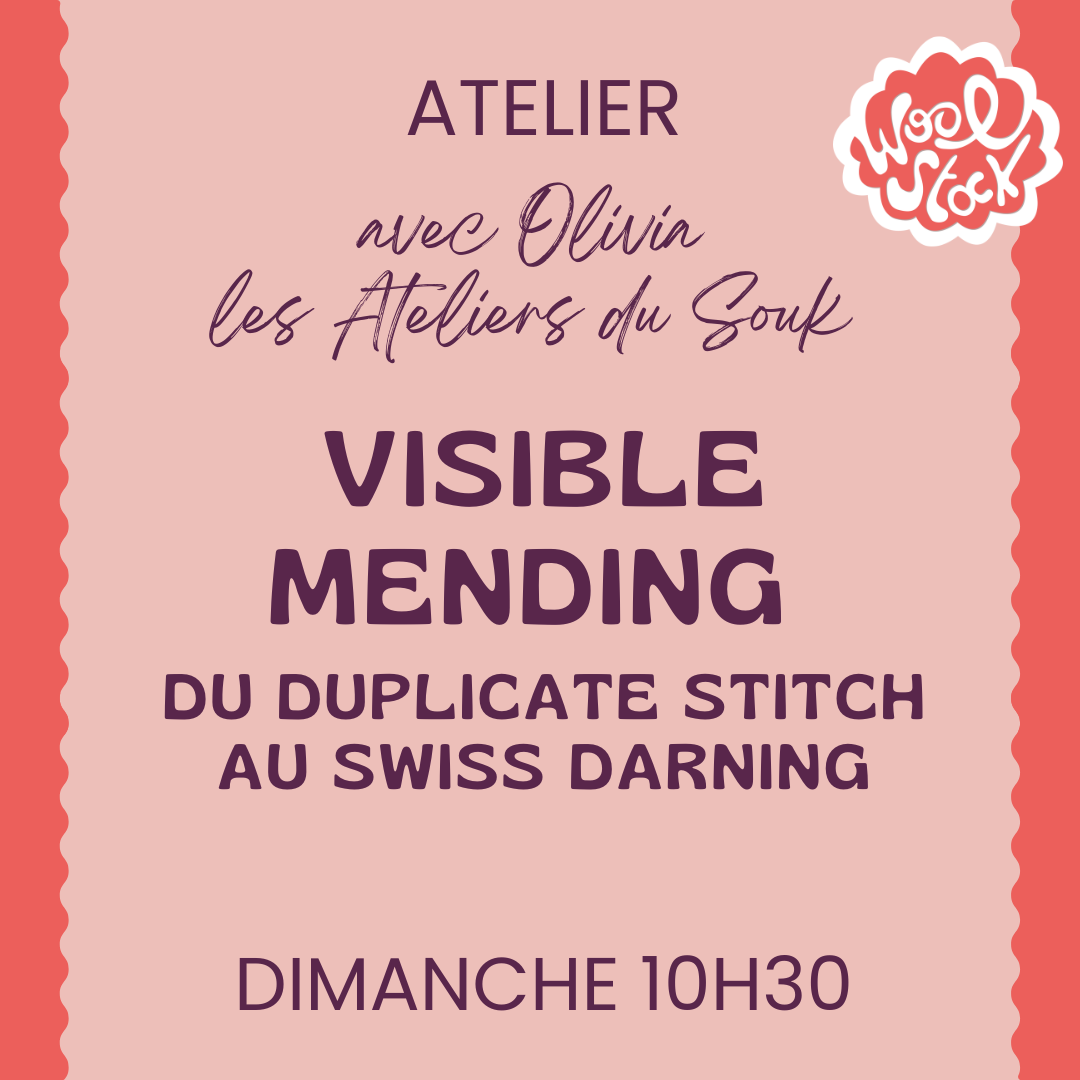 Visible mending ; du duplicate stitch au swiss darning