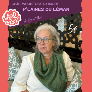 Châle Woolstock TRICOT = P'LAINES DU LEMAN