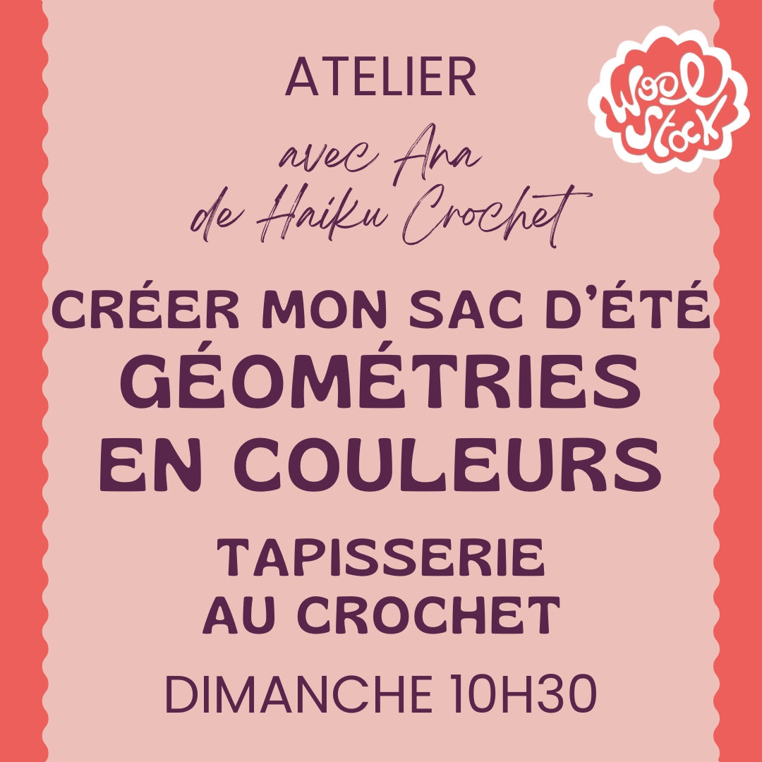 Créer mon sac d'été - Géométries en couleur - Tapisserie au crochet
