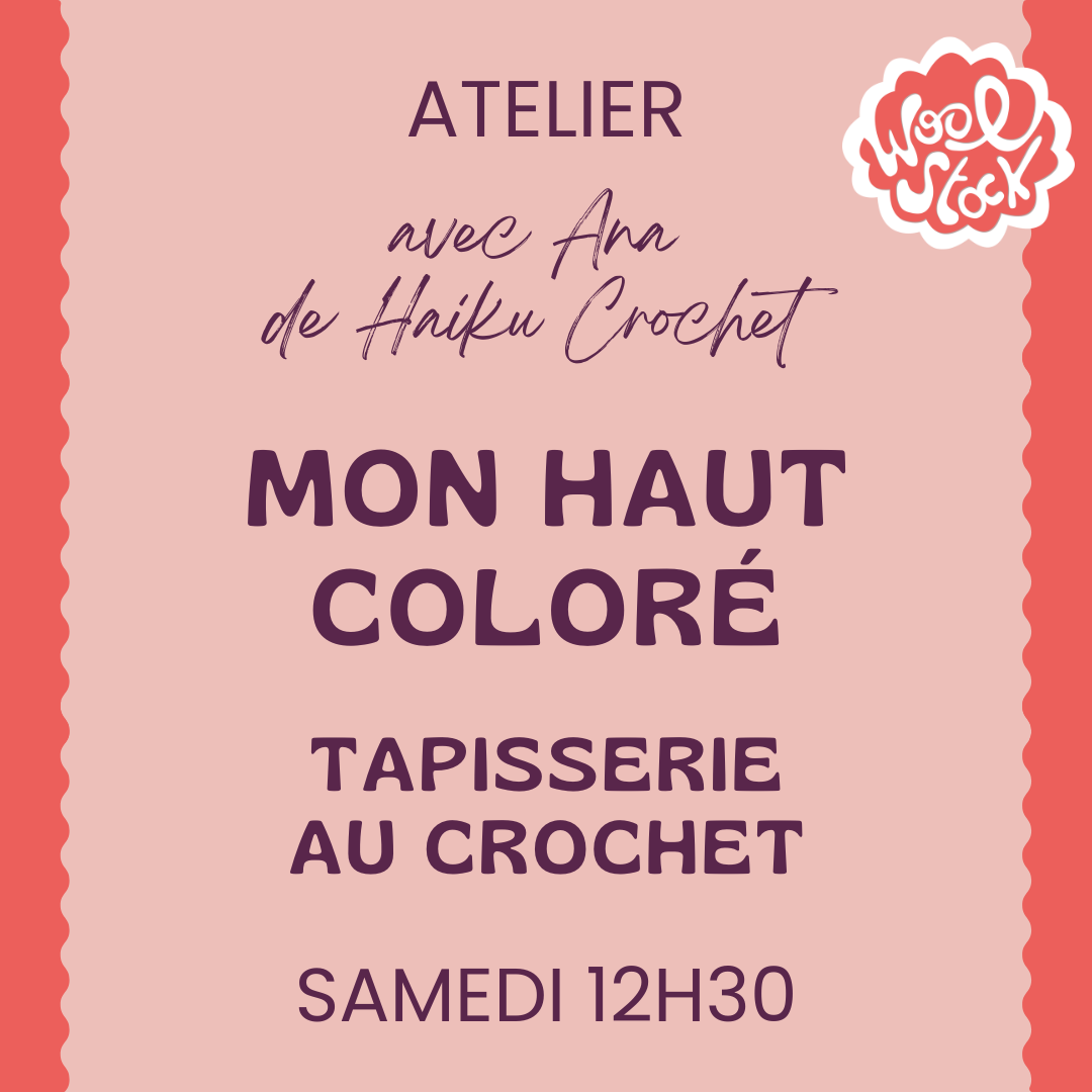 Mon haut coloré - tapisserie au crochet