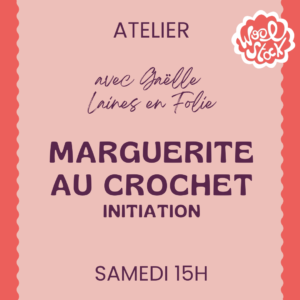 Marguerite au crochet - Initiation Crochet